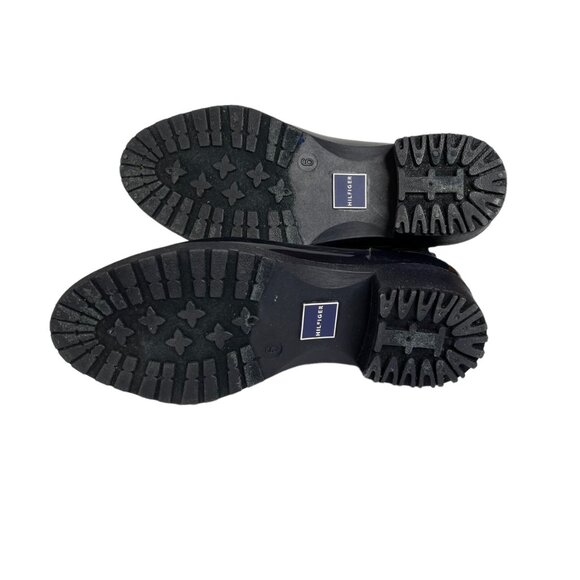 Tommy Hilfiger Womens Splash Rain Boots Blue Rubber Galoshes Size 6 - Picture 6 of 10